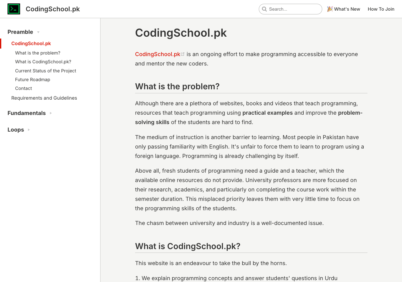 Coding School website